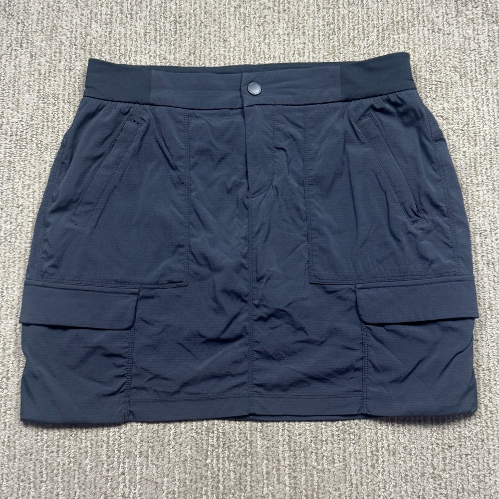 Athleta Trekkie Skort Cargo Skirt Womens 10 Outdoor Hiking Black